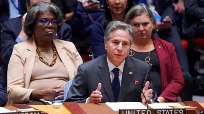 AP - U.S. Secretary of State Antony Blinken speaks during a high-level Security Council meeting on the situation in Ukraine, Sept. 22, 2022, at U.N. headquarters.