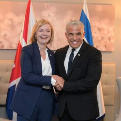 UK’s Liz Truss tells Israel’s Yair Lapid She’ll Consider Moving Embassy to Jerusalem