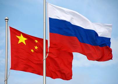 The Flags of China and Russia - commons.wikimedia.org